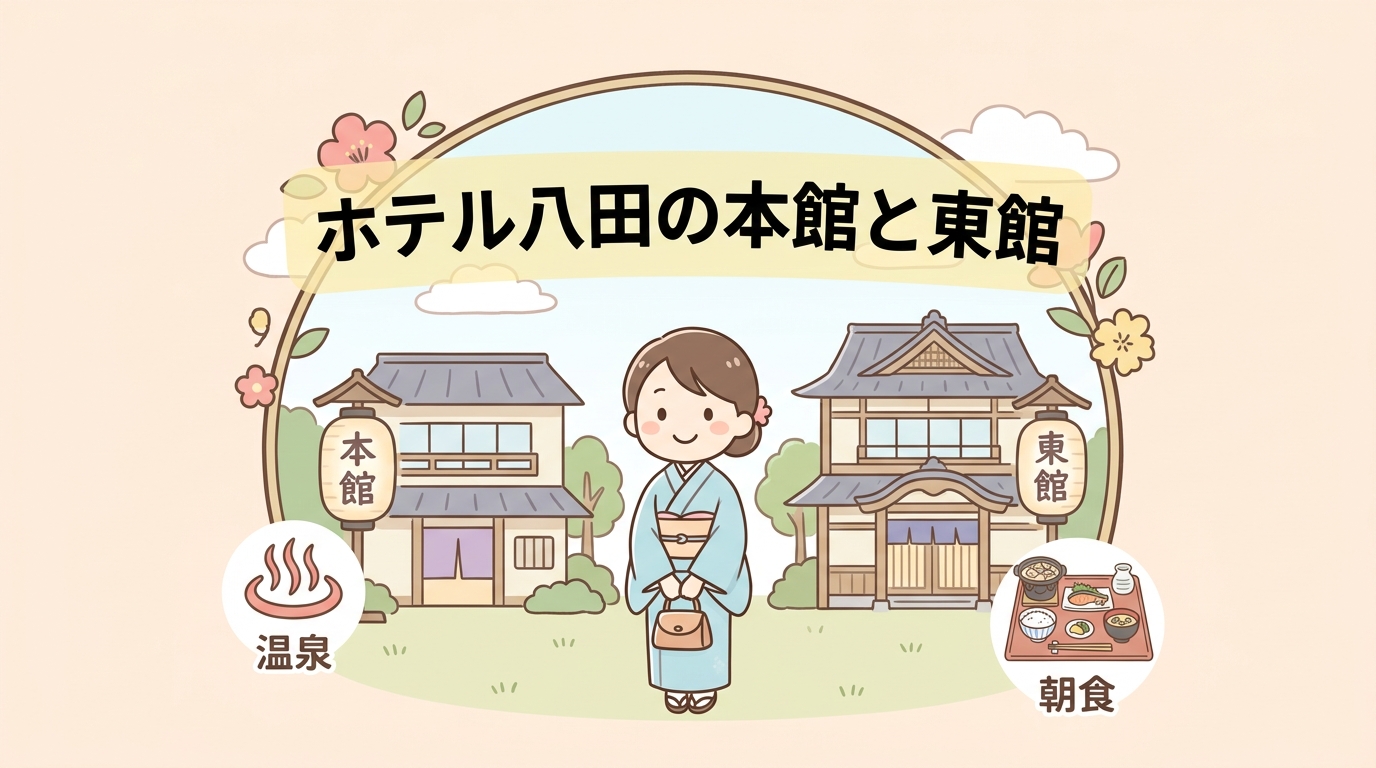 ホテル八田の本館と東館にある4つの違い