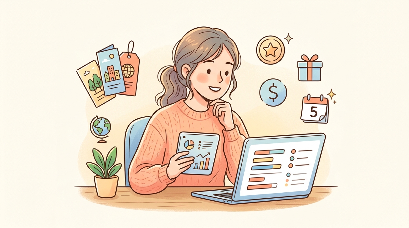 主要予約サイトの料金と特典を比較