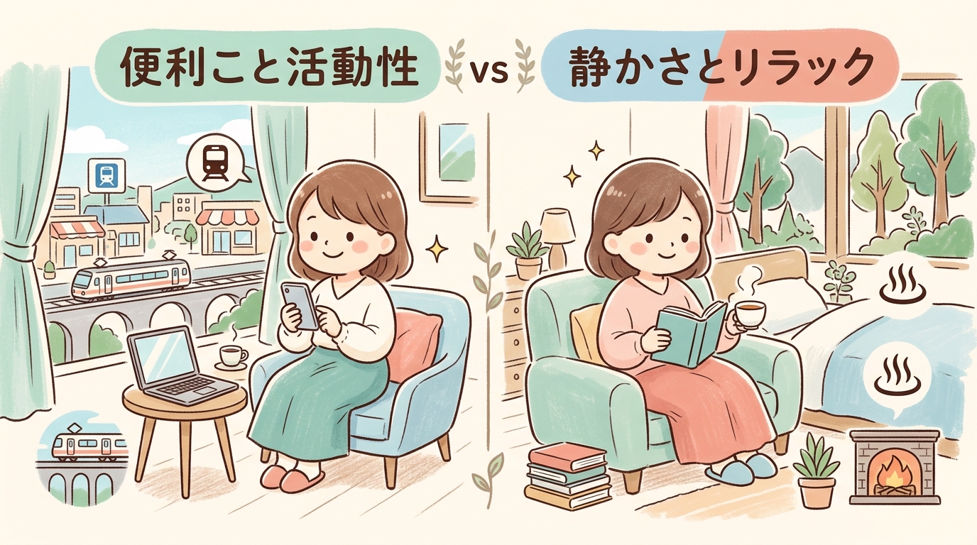 宿泊スタイルで選ぶ本館と別館の適性判断