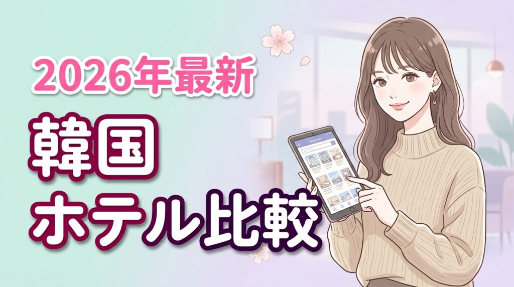 【2026最新】韓国ホテル比較おすすめ10選！予約サイトも徹底比較