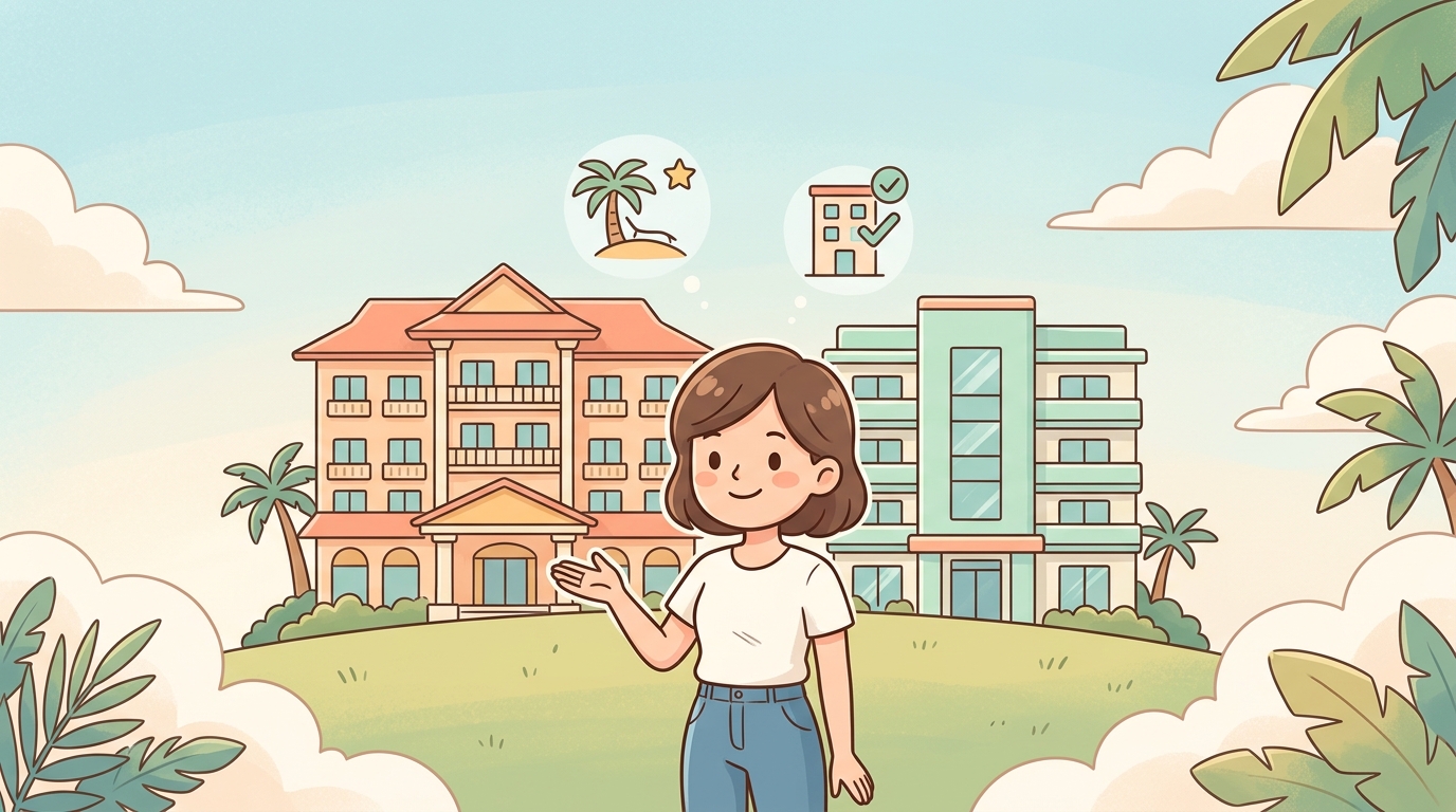 ラグナガーデンホテル本館とイースト館の違い比較表