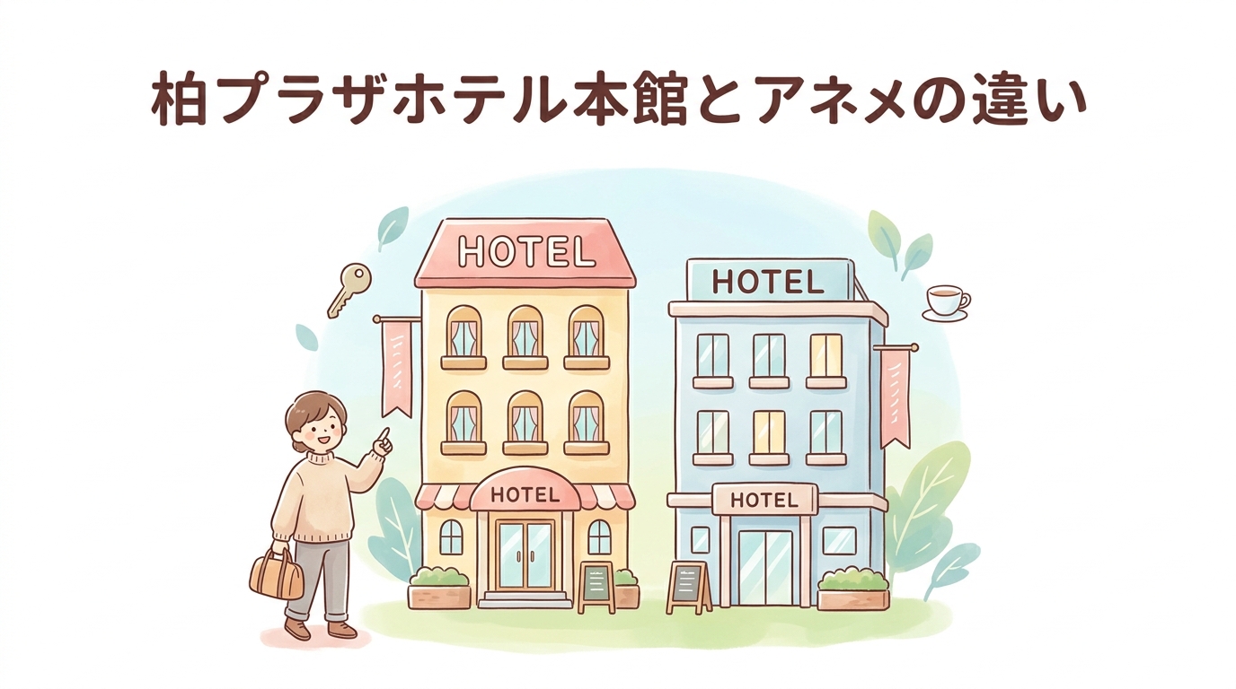 柏プラザホテルの本館とアネックスの主な違い