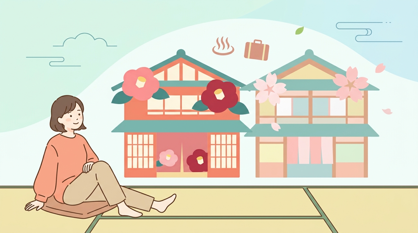 鬼怒川ホテル三日月のつばき亭とさくら亭の違い