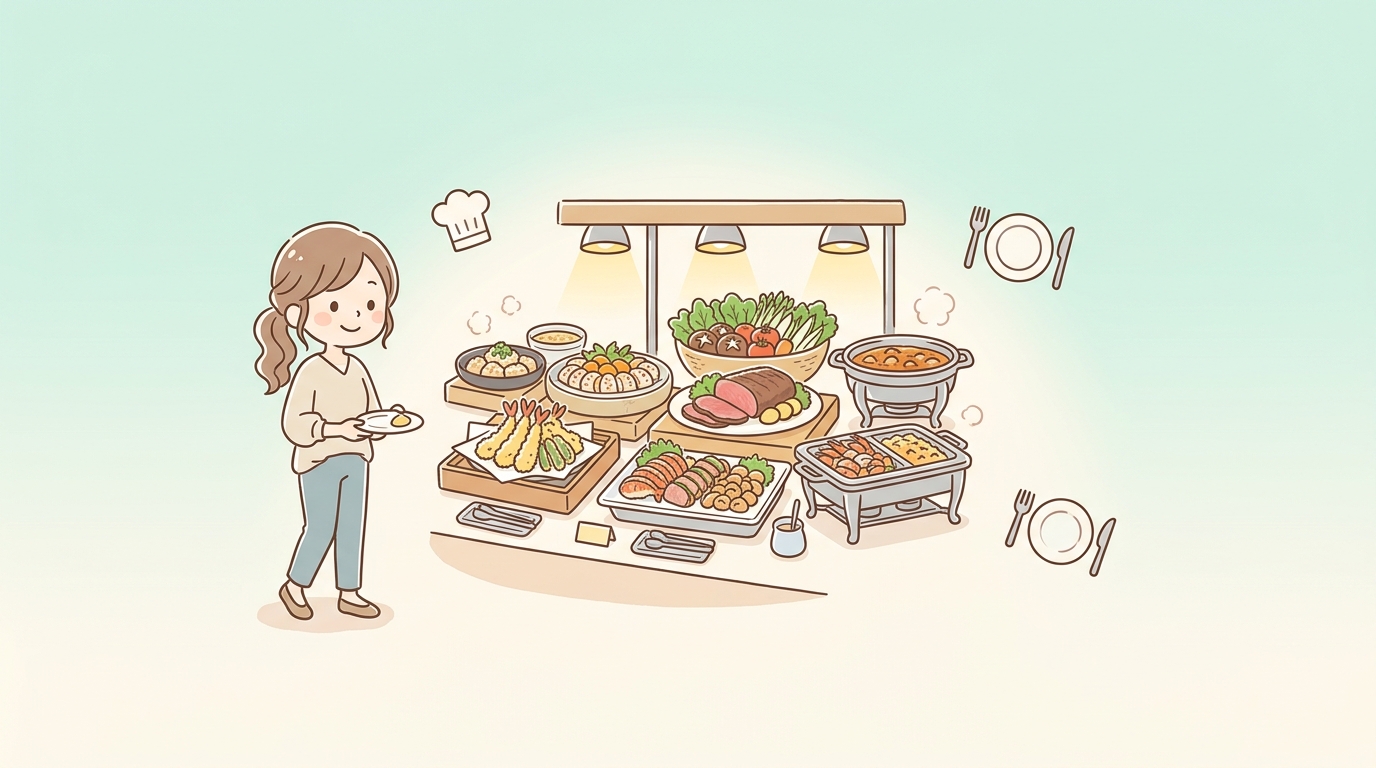 ホテル天坊のビュッフェの違いを徹底比較