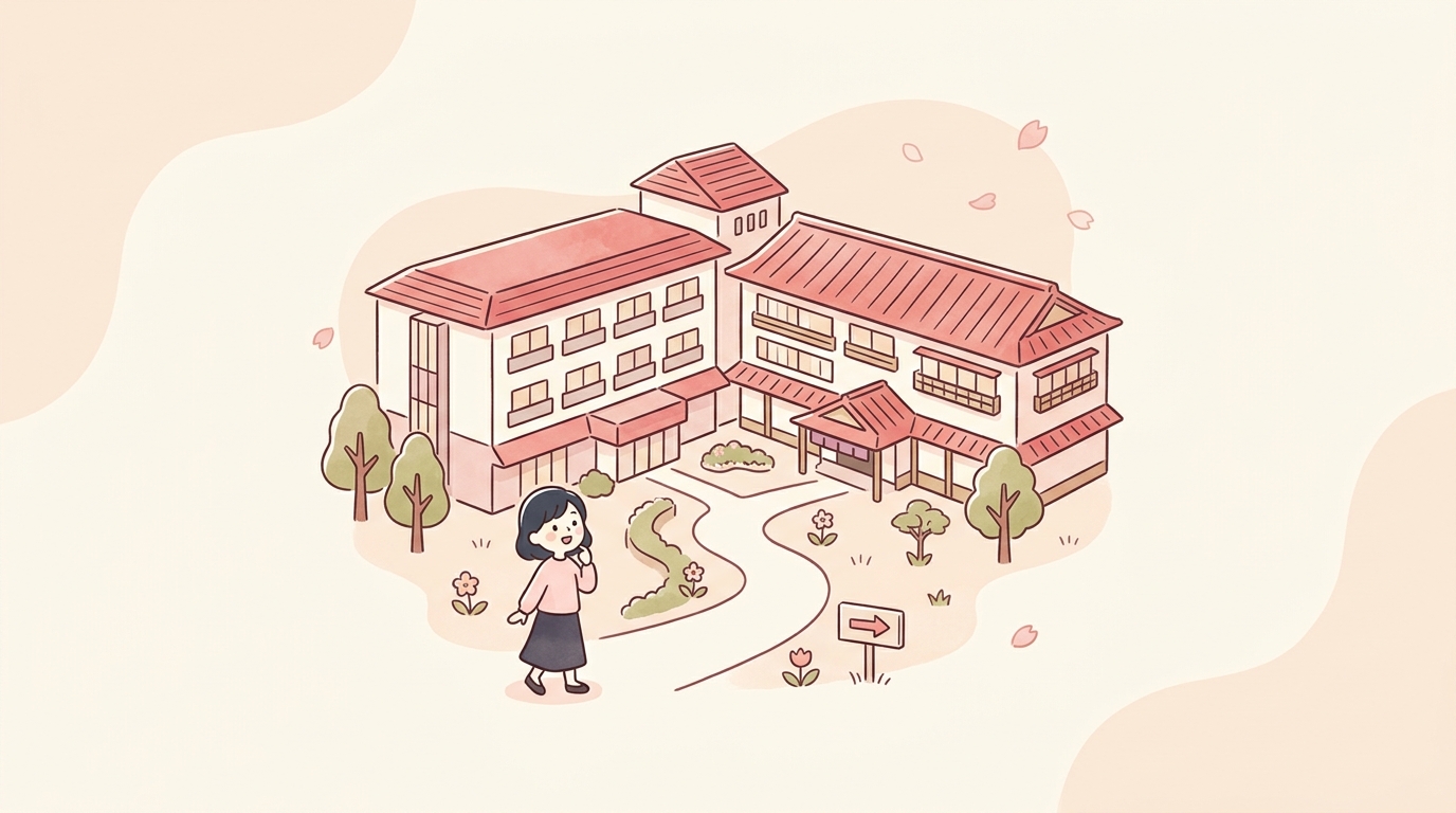 鬼怒川御苑の新館と本館の移動ルートを比較