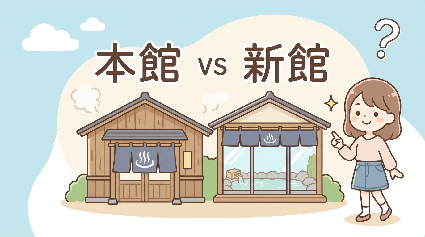 池田温泉の本館と新館どっちが良い？4選