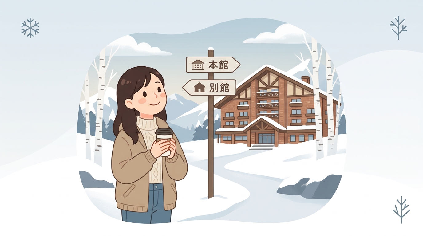 斑尾高原ホテル本館と別館の移動や設備を比較