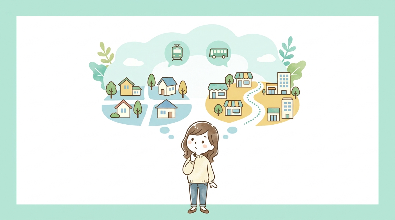 立地で迷う？2つのエリアの違いと移動手段