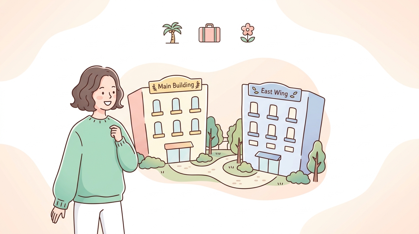 ラグナガーデンホテル本館とイースト館の違いと詳細