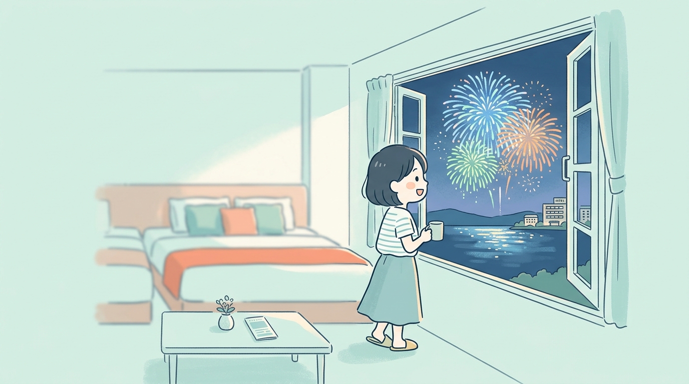 琵琶湖花火が見えるホテルの選び方