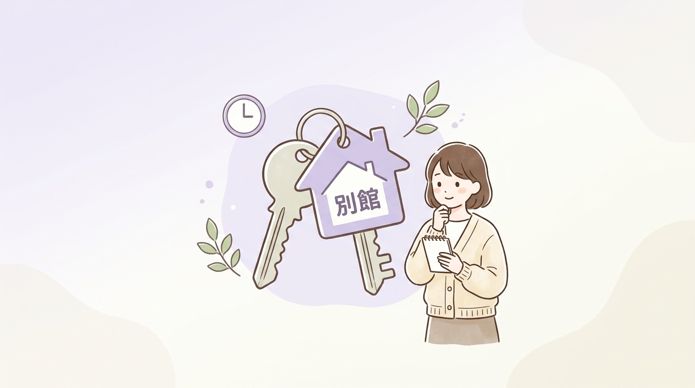 予約前に確認したい別館利用時の注意点