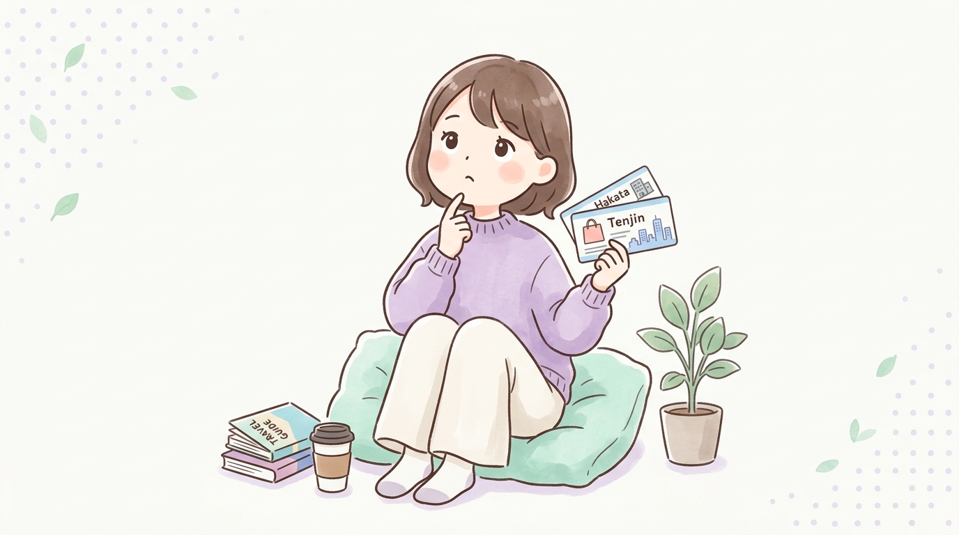 博多と天神どっちか迷った時の判断基準3選