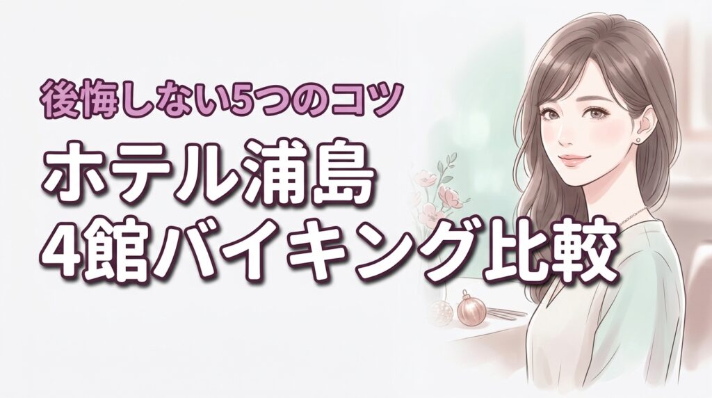 ホテル浦島4館のバイキングの違いを比較！後悔しない選び方5つのポイント