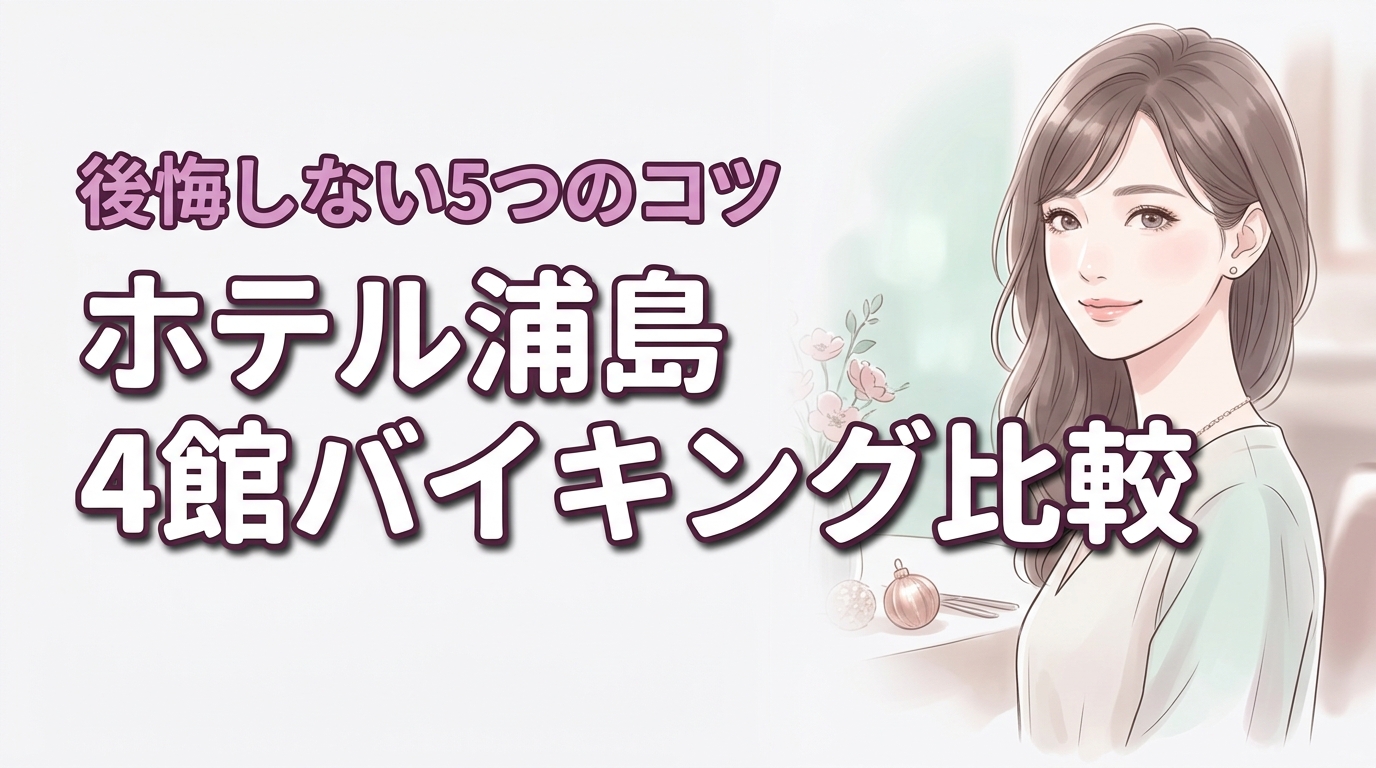 ホテル浦島4館のバイキングの違いを比較！後悔しない選び方5つのポイント