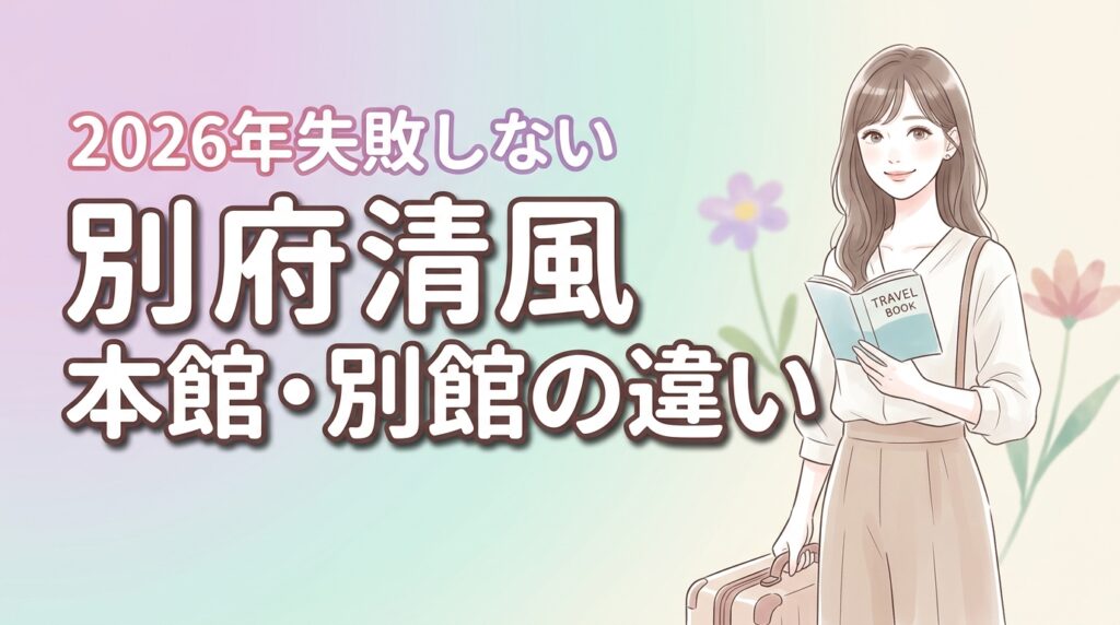 別府清風の本館と別館の違いは？子連れや予算で迷う際の後悔しない選び方