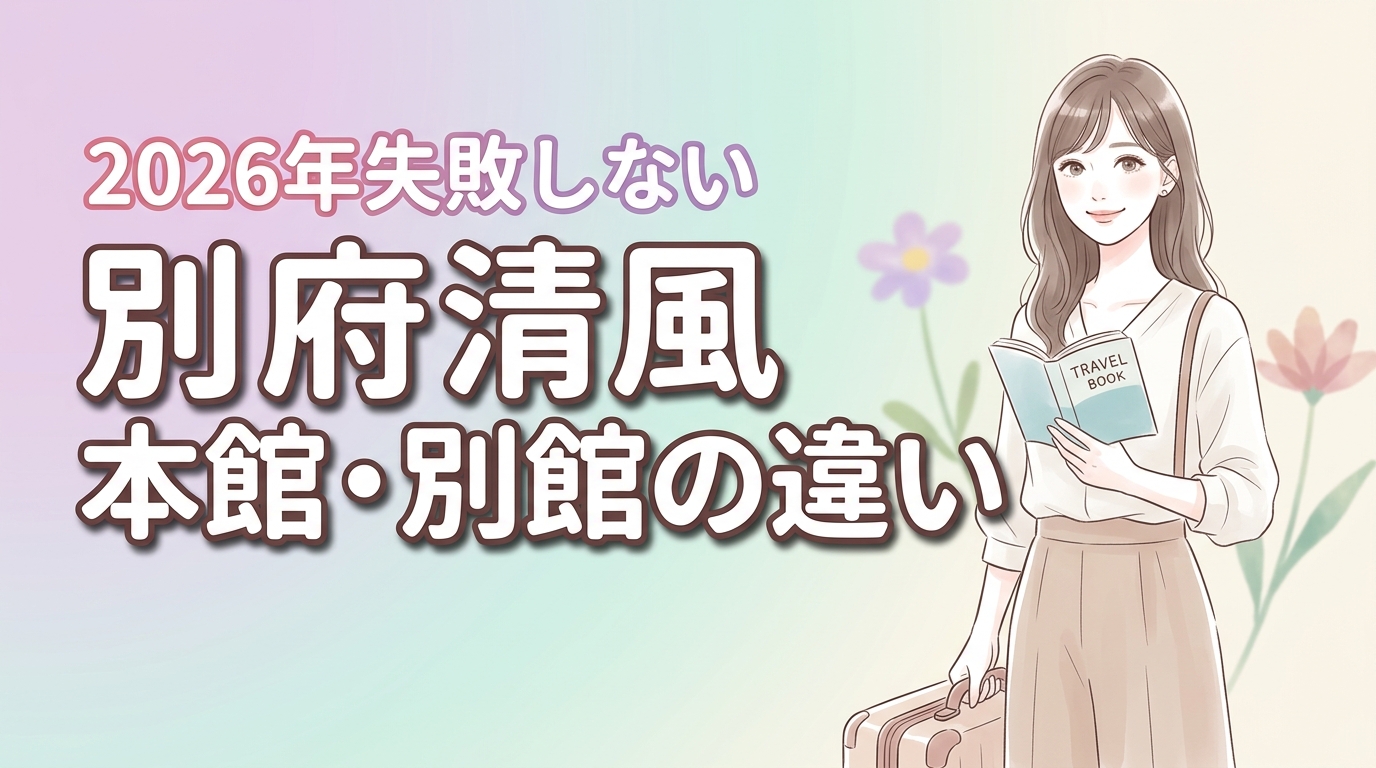 別府清風の本館と別館の違いは？子連れや予算で迷う際の後悔しない選び方