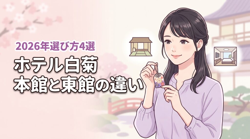 ホテル白菊の本館と東館にある5つの決定的な違い！後悔しないための選び方4選