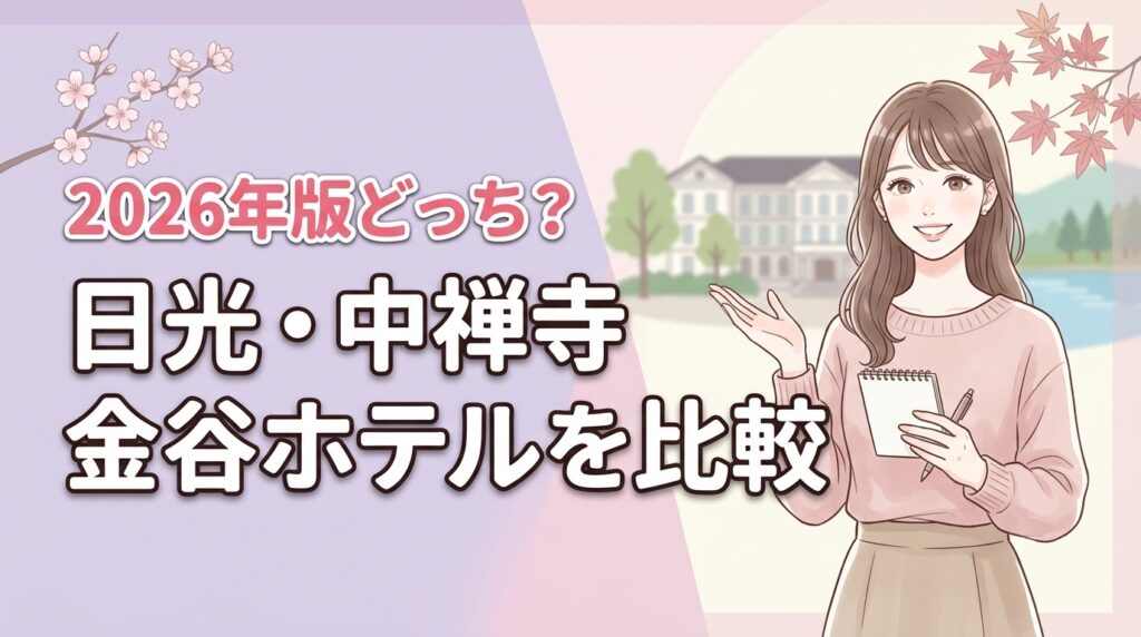 歴史探訪か温泉リゾートか。日光金谷ホテルと中禅寺金谷ホテルの違いと選び方を提案