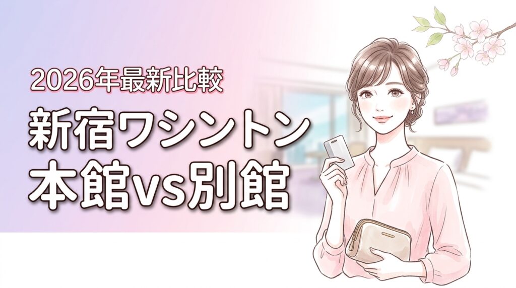 新宿ワシントンホテルアネックス別館と本館で迷ったら？朝食や地下道ルートも解説