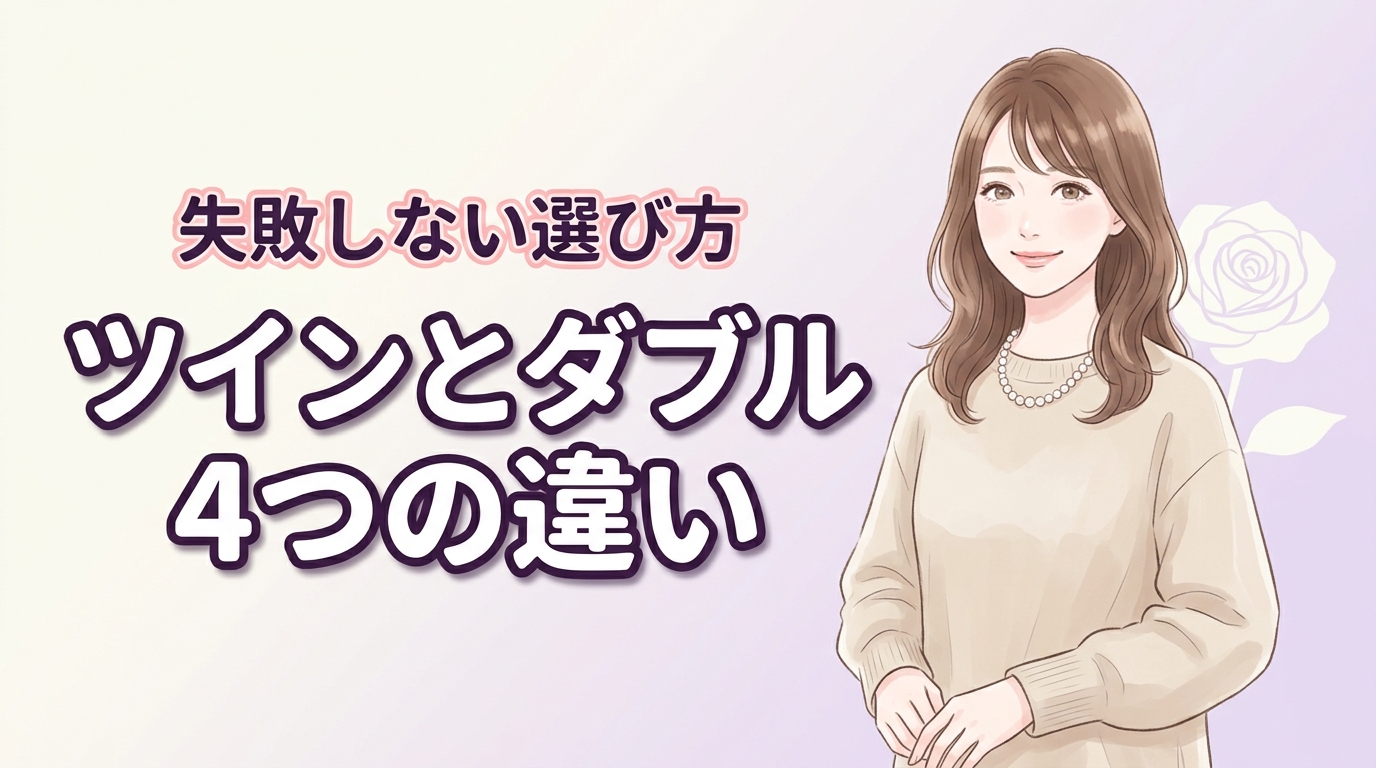 ホテルのツインとダブル、4つの決定的な違い。宿泊人数や目的別の失敗しない選び方