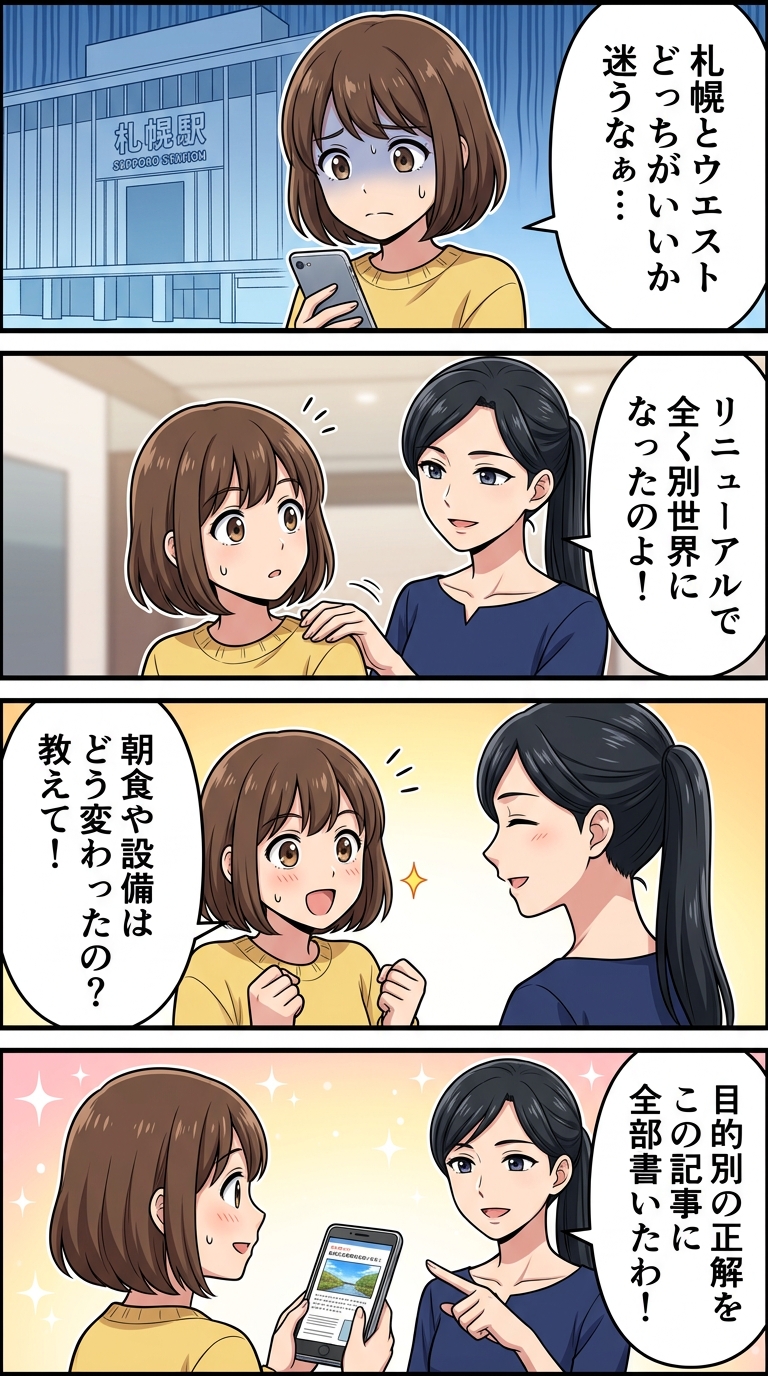 三井ガーデンホテル札幌 ウエスト 違い