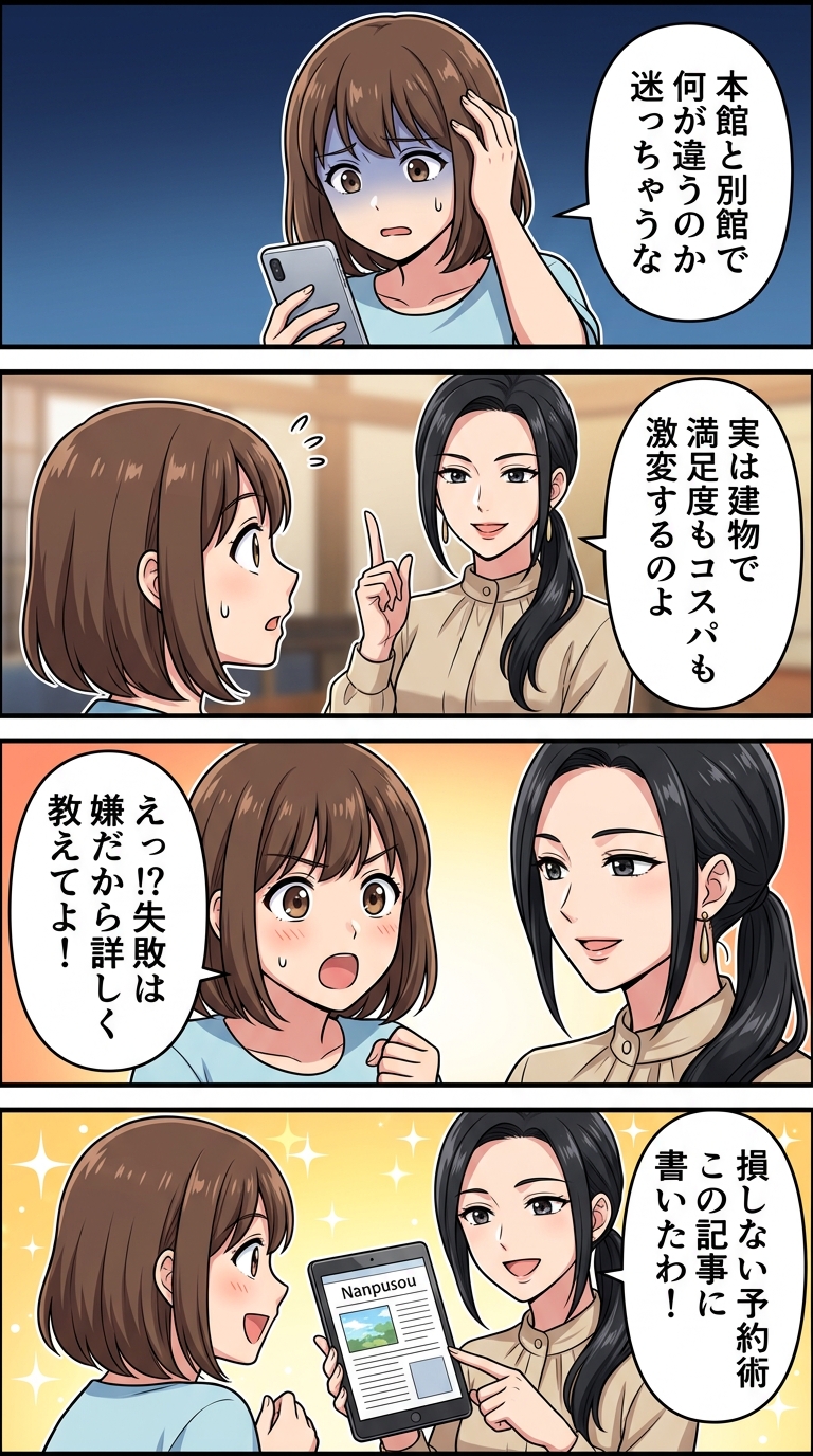 南風荘 本館 別館 違い