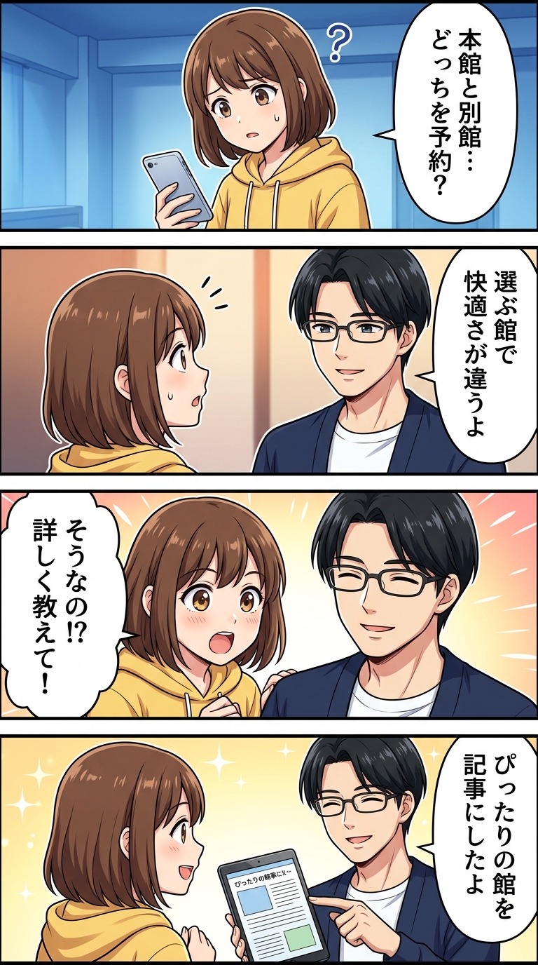 ホテル 日航 つくば 本館 別館 違い