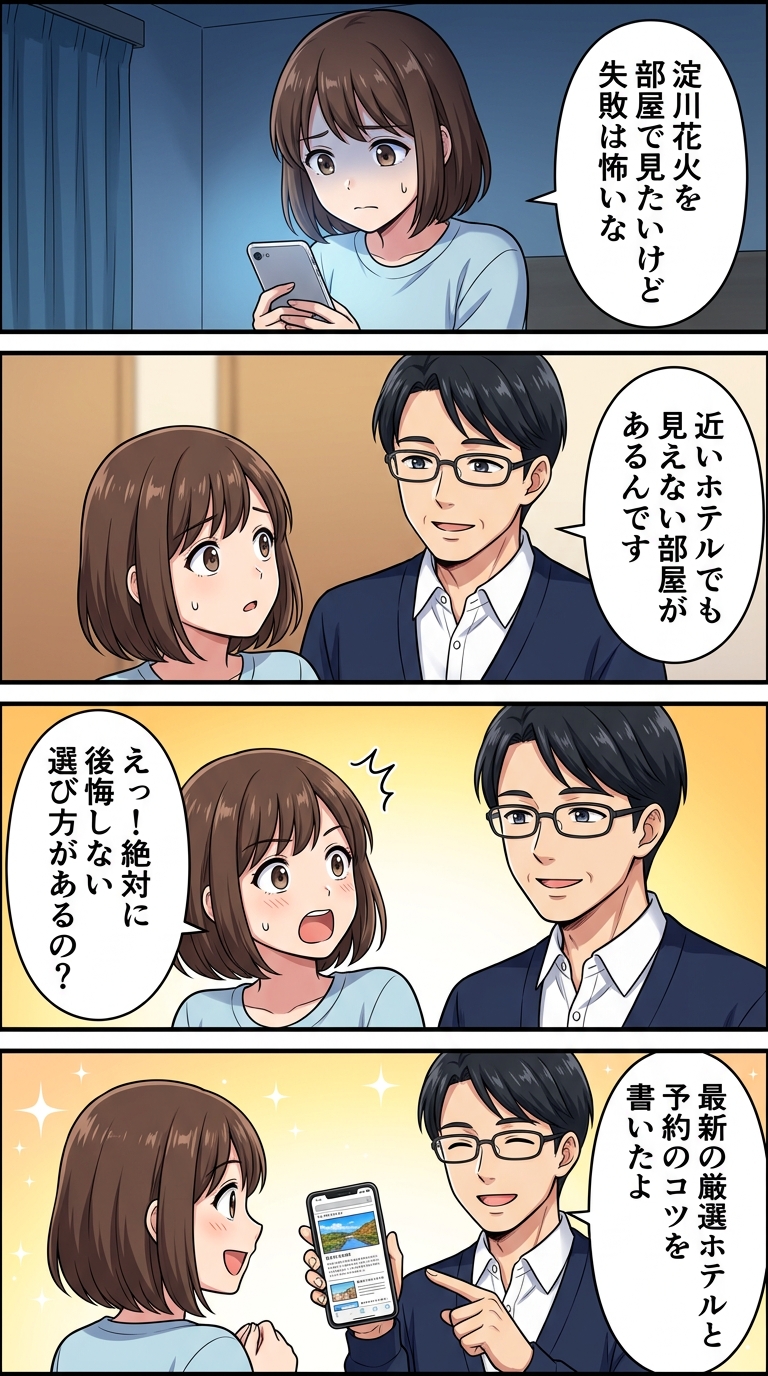 淀川花火 見えるホテル