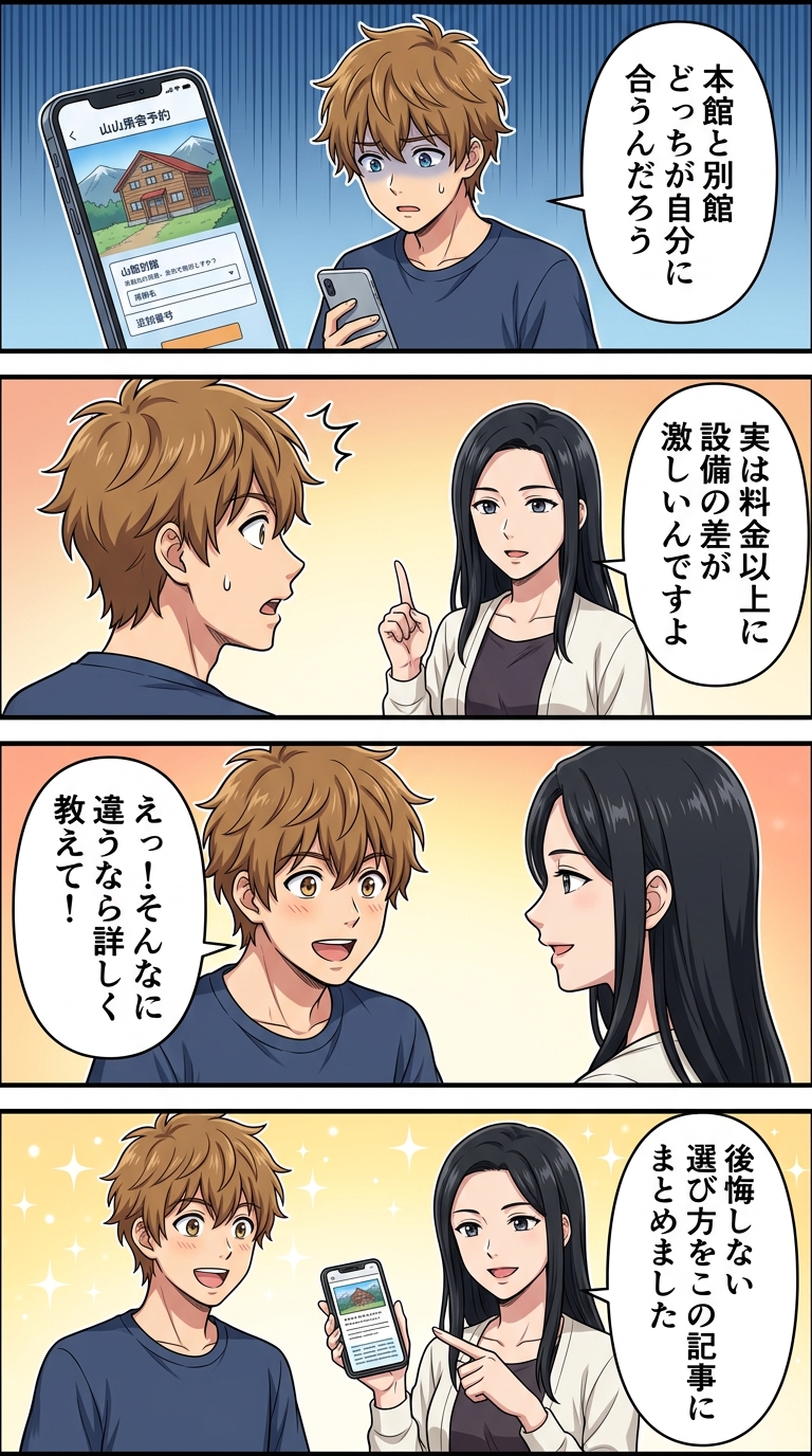 唐松岳頂上山荘 本館 別館 違い