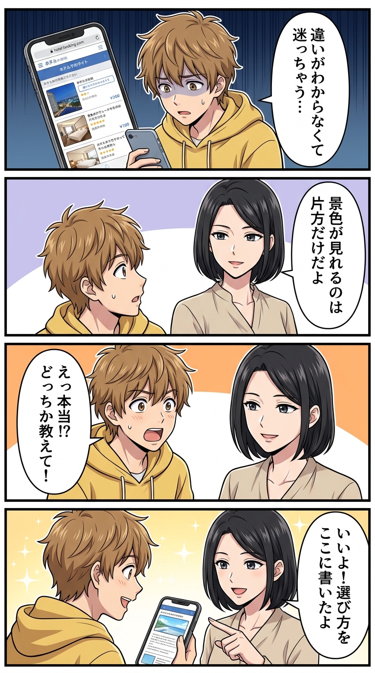 グアムリーフホテル インフィニティタワー ビーチタワー 違い