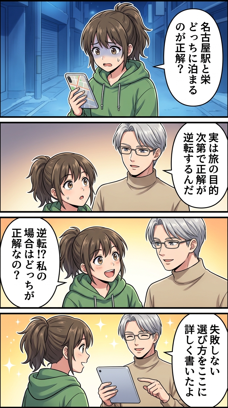 名古屋駅 栄駅 ホテル どっち