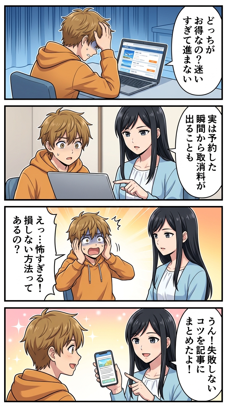 ツアー 航空券+ホテル 違い