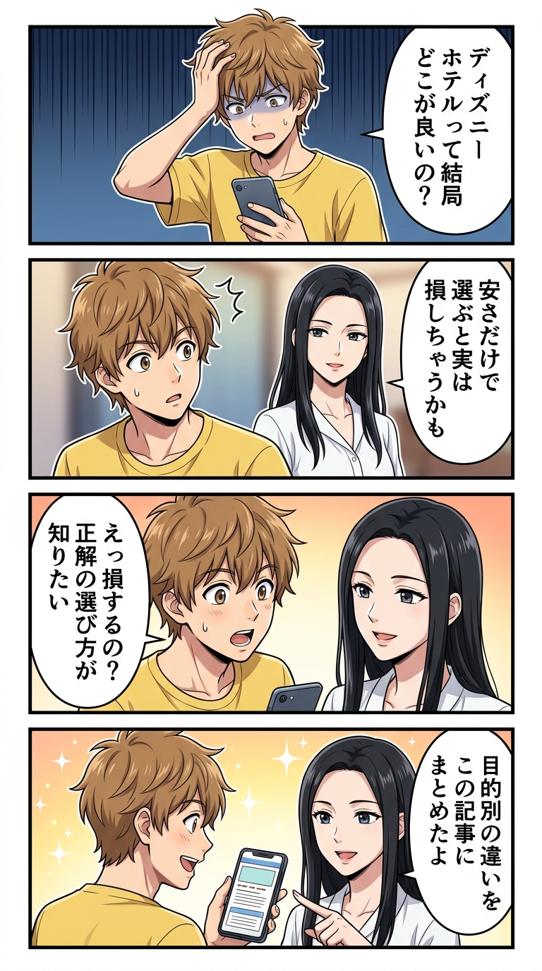 ディズニーホテル 種類 違い