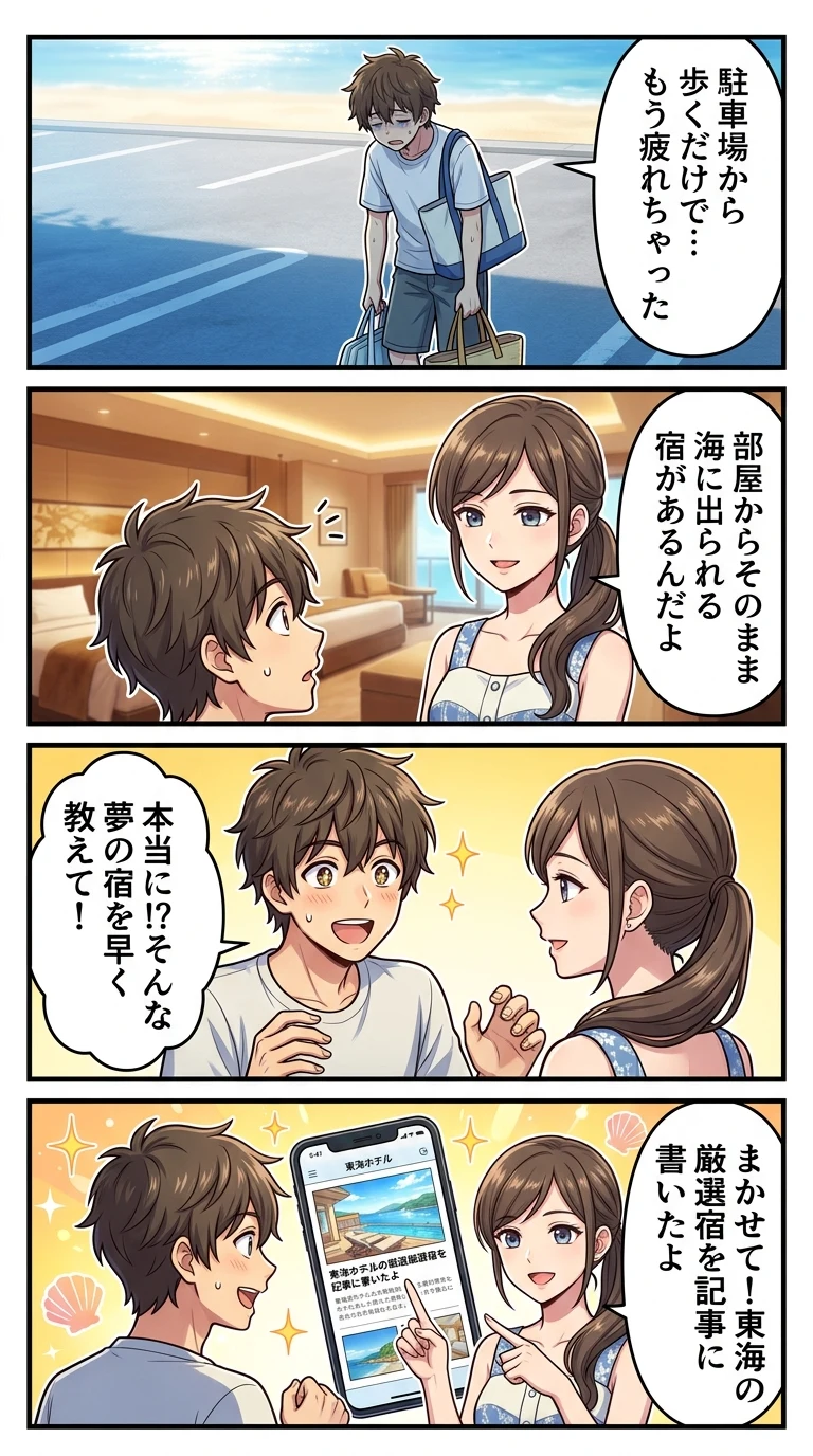 部屋から海に入れるホテル 東海