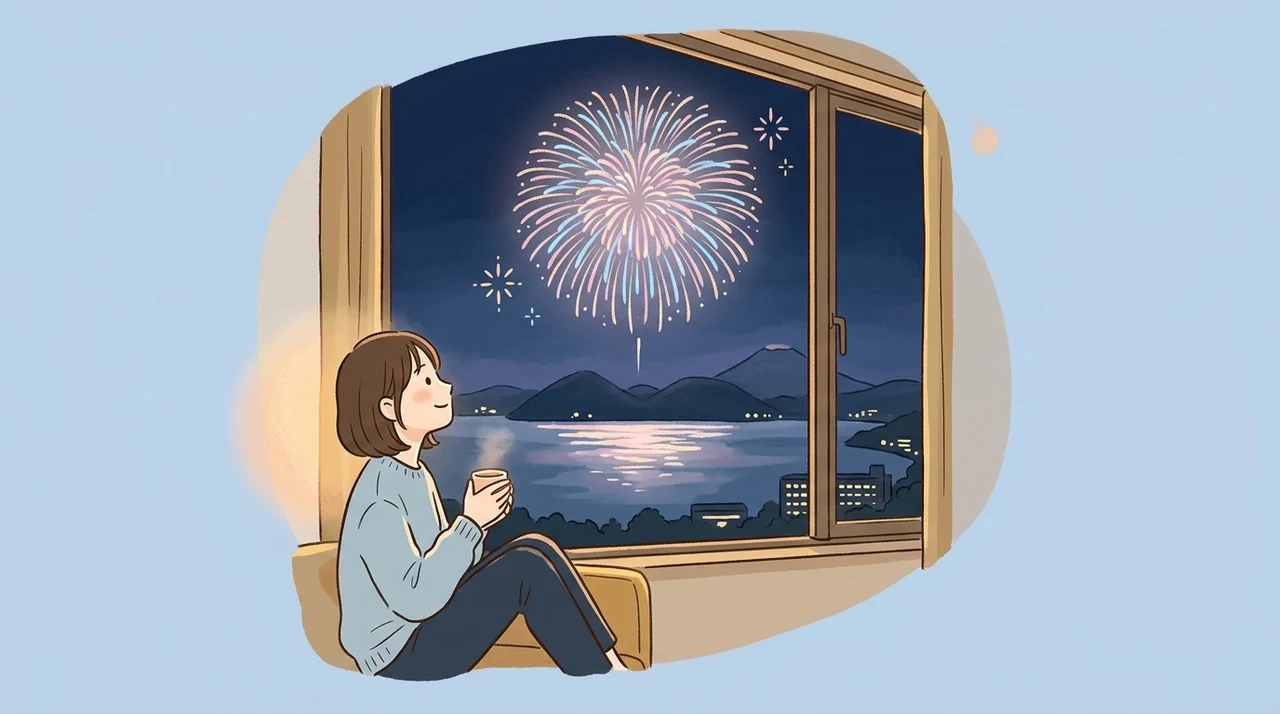 洞爺湖のホテルで花火を鑑賞するメリット5つ