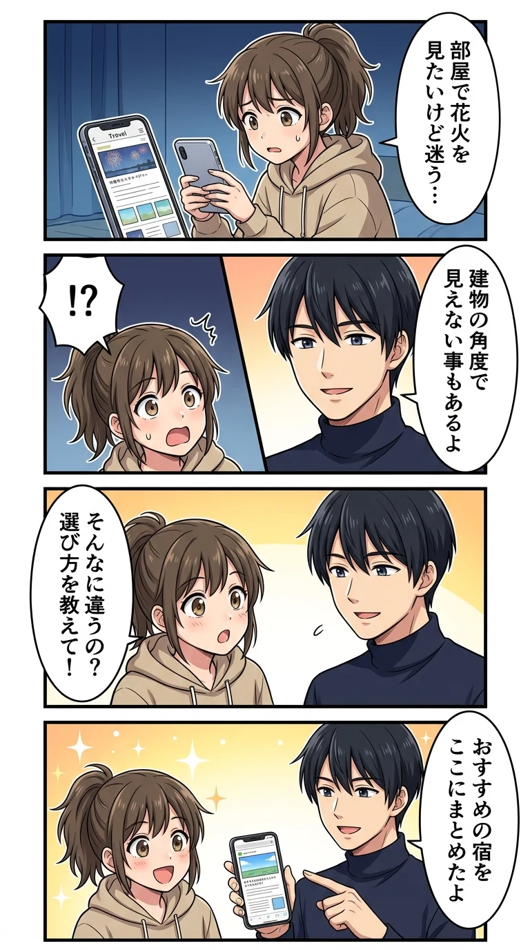 洞爺湖 花火 見えるホテル