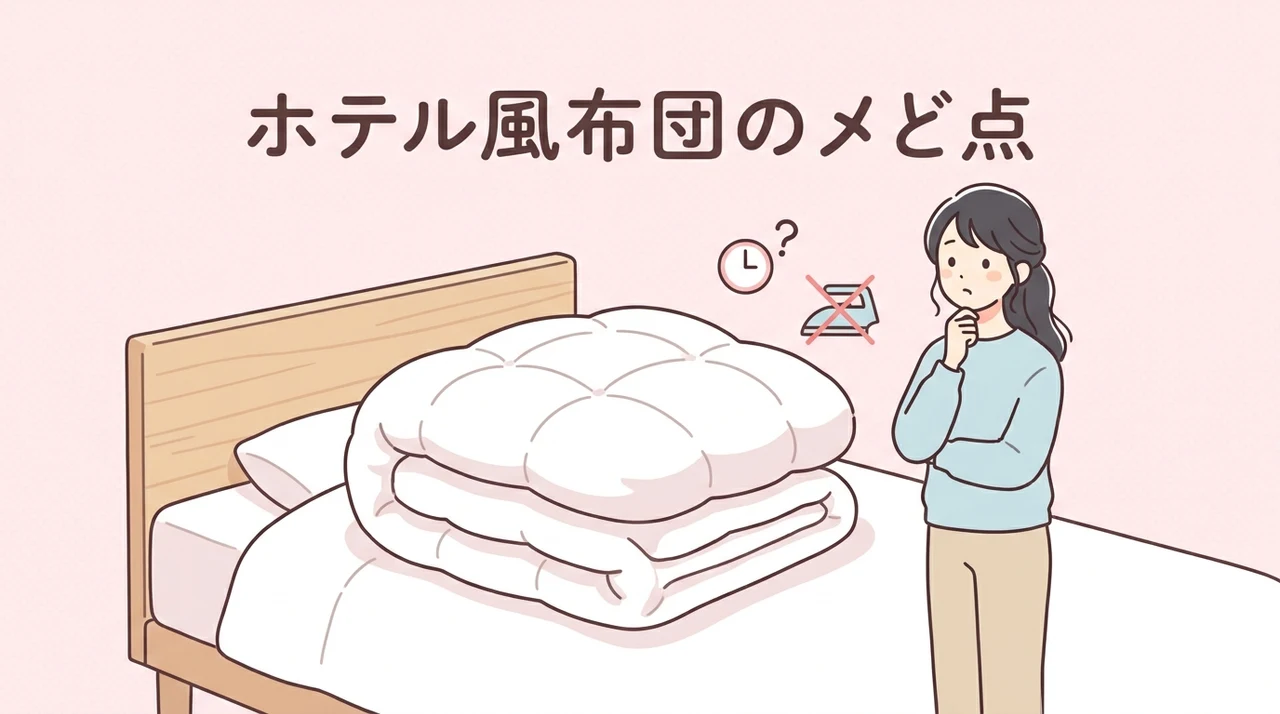 ホテルスタイル掛け布団のデメリット3つ