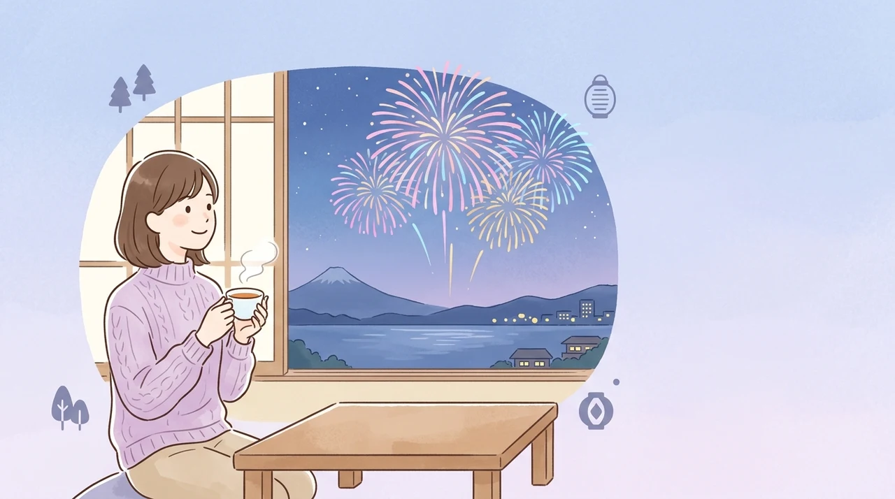 河口湖の花火を鑑賞できるおすすめ宿7選
