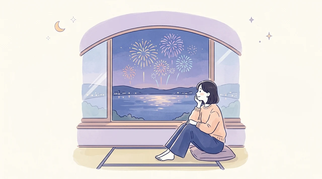お部屋で鑑賞!諏訪湖の花火が見えるホテル7選