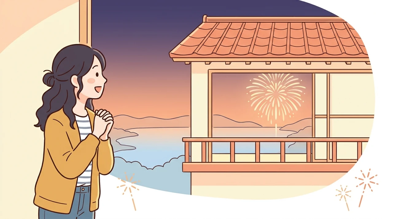 満室前に!諏訪湖の花火が見える宿を予約するコツ