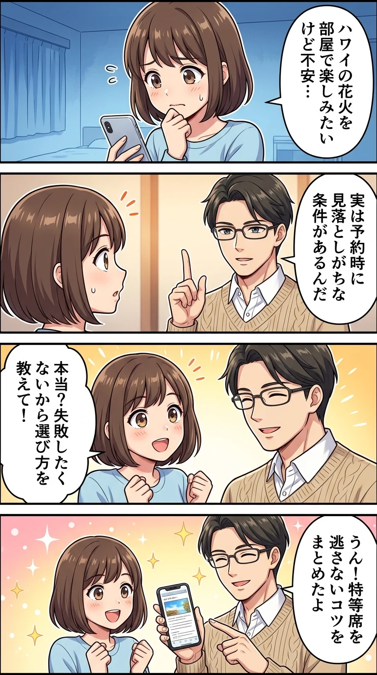 ヒルトン 花火 見えるホテル