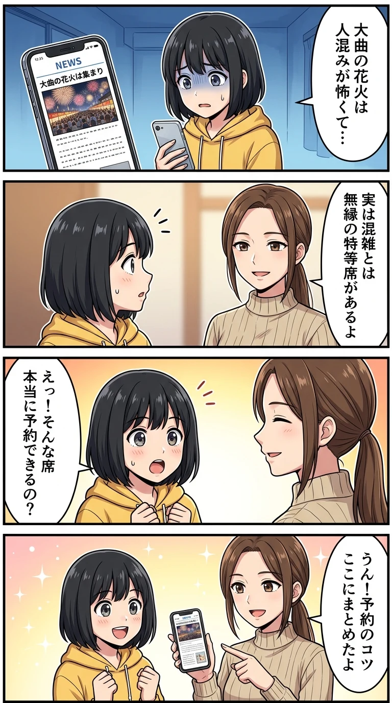 大曲花火 見えるホテル