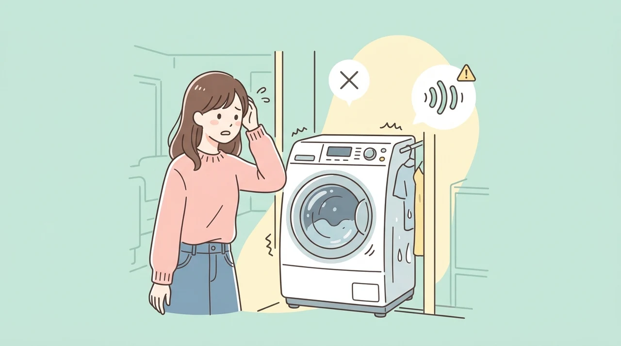 部屋に洗濯機があるデメリット
