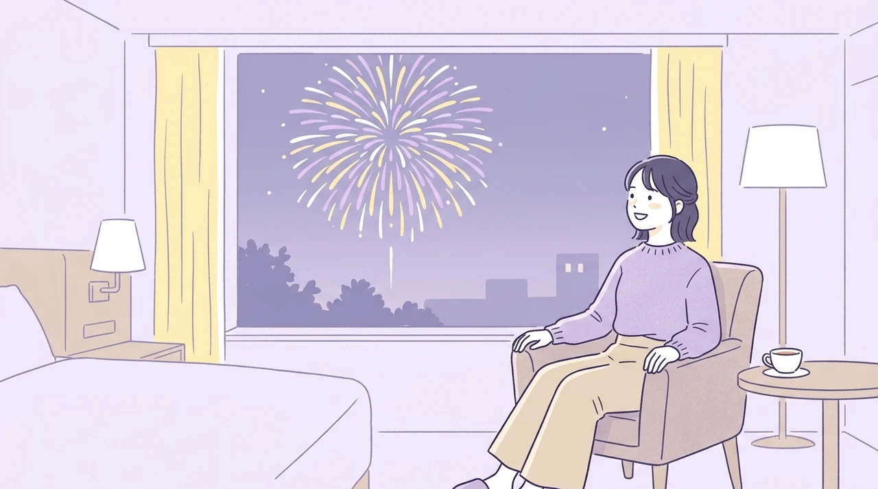 客室で花火を鑑賞するメリット5つ