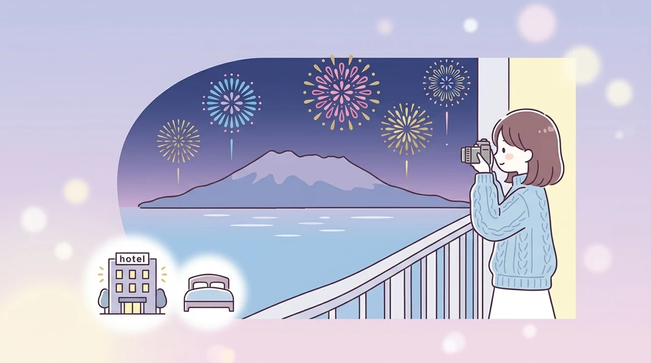 桜島と芸術花火が見えるおすすめホテル5選