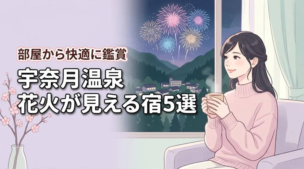 宇奈月温泉で花火が見えるホテル5選！客室から快適に鑑賞できるおすすめの宿
