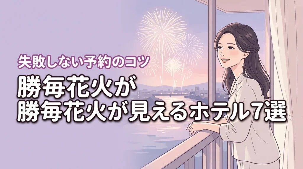 勝毎花火が見えるホテルおすすめ7選！失敗しない宿泊予約のコツを伝授