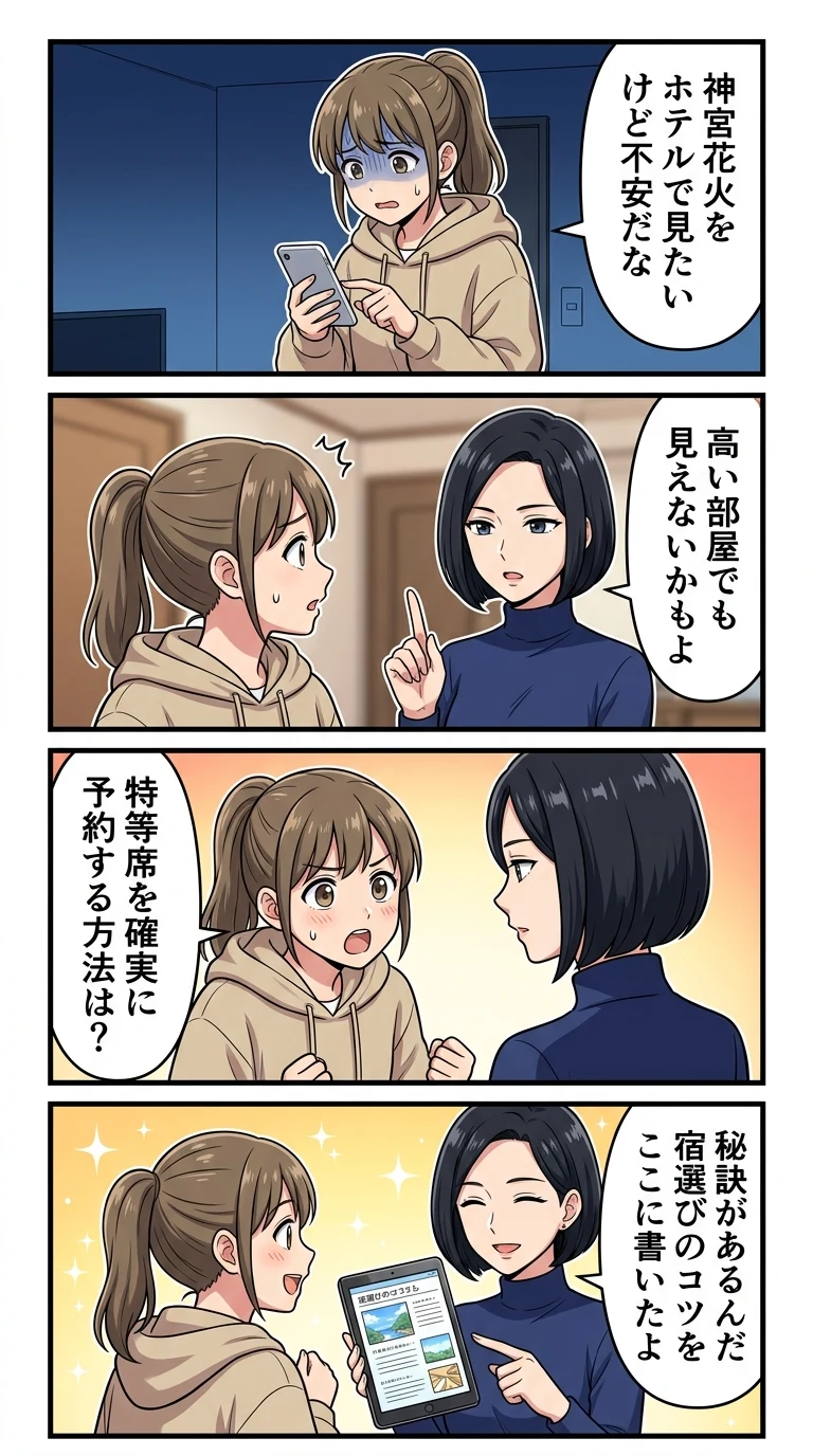 神宮花火 見えるホテル