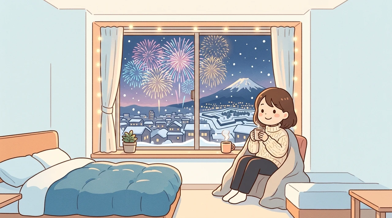 部屋から見える函館の冬花火おすすめホテル5選