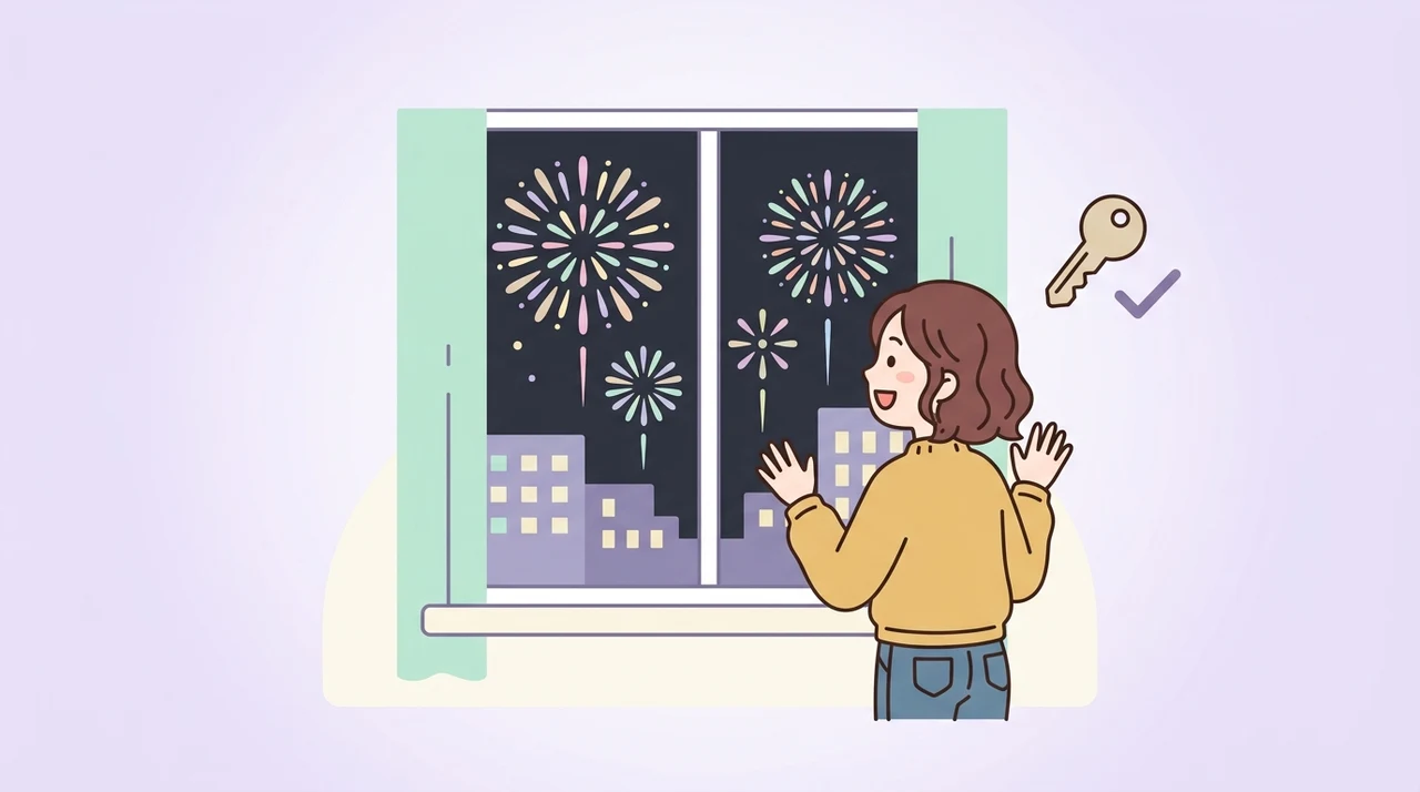 確実に花火が見える部屋を予約するコツ4つ